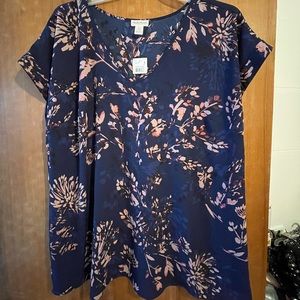 Motherhood Maternity Blouse, Size L, Blue